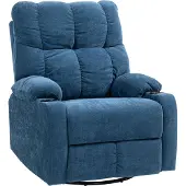 SUGIFT Fauteuil relax, fauteuil télé, polyester, bleu