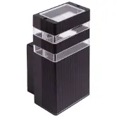 Zext Applique d'extérieur 1xGU10 IP 54 aluminium noir Ecolight EC79027