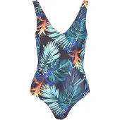 Urban Classics Maillot de bain bleu nuit / vert / mélange de couleurs / orange