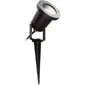 Heitronic Projecteur avec piquet de terre DALIAN 230V AC GU10 LED max. 7W avec câble de raccordement de 2,5m + câble d'alimentation de 2m