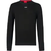 HUGO Pull-over 'San Cassius-C2' noir / blanc