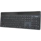 Targus EcoSmart - Clavier - génération d'énergie durable - antimicrobien - rétroéclairé - sans fil - Bluetooth 5,0 - QWERTY - allemand - touche : Scissor-Key - noir - emballage recyclé (AKB868DE)