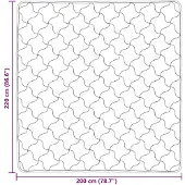 vidaXL Couverture d'hiver 200 x 220 cm, couleur anthracite, respirante