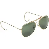 Mil-Tec Air Force lunettes de soleil avec étui, vert foncé