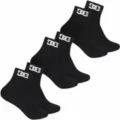 Dc-shoes Quarter Unisexe Chaussettes 3 paires DC-22 QUARTER noir