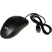 Link&Bikini LINK USB Optical Mouse LKMOS35 Black 1200DPI 3 Keys Ergonomic Design for PC