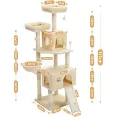 OEM Tour d'arbre à chat, multi-niveaux, arbre à chat