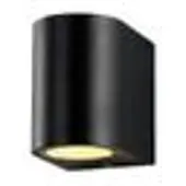 Silamp Applique Murale Noire LED IP44 pour Ampoules GU10