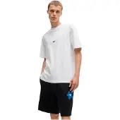 HUGO T-Shirt 'Nieros' bleu / blanc