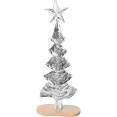 H&L Sapin de Noël argenté 35cm