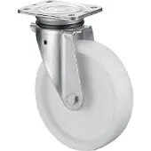 BS Rollen BS Roulettes Roulette pivotante pour charges lourdes B10 diamètre 250mm capacité de charge 1100kg roue en plastique couleur naturelle plateau 200x160m - N100.B10.251