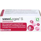 VasoLoges S Homocystein Dragées pour un métabolisme normal de l'homocystéine, 90 comprimés