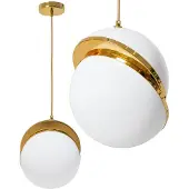 Toolight Lampe Suspendue APP481-1CP White Gold