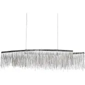 Toolight Lampe Suspendue APP891-CP Chain 100cm Grey