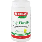 MEGAMAX Protéine de soja en poudre saveur vanille, 400 g de poudre