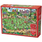 Cobble Hill Puzzle DoodleTown : Pitreries de Hors-Jeu - Random Cut - 1000 pièces