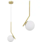 Toolight Lampe Suspendue G106-1W Gold White
