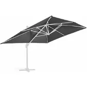 Oviala Toile pour parasol déporté 4x3m anthracite - Caserta
