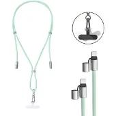 Intenso Lanière de Charge USB-C – Collier Câble pour Smartphone, Charge Rapide 60W, Longueur Réglable, 1,65 m Nylon, vert