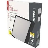 Emos Luminaire LED NEXXO noir, 30 x 30 cm, 28,5 W, blanc chaud/neutre, ZM6353