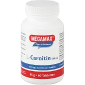 MEGAMAX Figure & Balance L-Carnitine 500 mg Comprimés, 60 Comprimés
