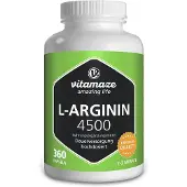 Vitamaze L-Arginine hautement dosée 4,500 mg gélules, 360 gélules