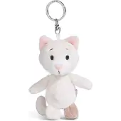 Nici Porte-clés Love chat 10cm blanc, Blanc