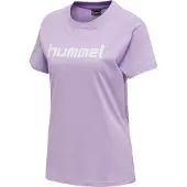Hummel GO Logo coton T-shirt femme manches courtes lavendula S