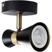 Kanlux S.A. MILENO Applique GU10, métal, noir/or, intensité lumineuse variable, IP20 35W