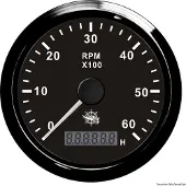 Osculati Compte-tours 0-4000 tr/min noir/noir | 27.325.02