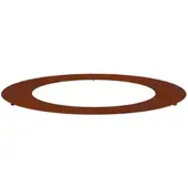 vidaXL adapté pour anneau d'arbre plat brun Ø60 / 90 cm acier résistant aux intempéries
