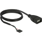 DeLOCK Câble USB 2.0 connecteur mâle interne vers 1 x connecteur fem
