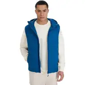 4F Hommes, Gilet, Weste, Bleu, Vert, (M)