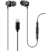 Cellularline Écouteurs Junco-MFI Lightning Noir