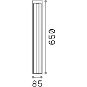 Ideal Lux Lampadaire Moderne Kurt Métal Café Led 12W 4000K Lumière Naturelle