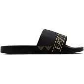 EA7 unisex. 7X000110_AF15128 Tongs Tape Slide noir (37), Plat, Aucun, Beachwear, PVC