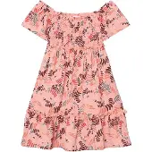 Boboli 433066 Short Sleeve Dress Rose 3 Years Fille