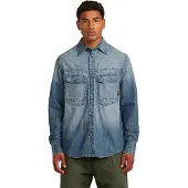 G-Star Dakota Long Sleeve Shirt Bleu L Homme