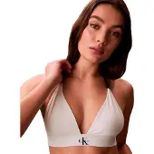 Calvin Klein Lv00q61225 Triangle Bikini Top Blanc L Femme