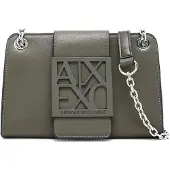 Armani Exchange pour femme. XW000281AF13672U7043 Pochette verte (OSFA), Casuel, Synthétique