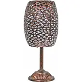 Galix Lanterne solaire en métal de couleur cuivre - 10 lm LED blanche - H 35 cm