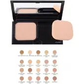 Shiseido Fond de teint compact Pure Matte, sans huile, longue tenue, O20, ocre clair naturale, SPF 10 rechargeable 9,8 g