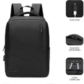Subblim Sac City 15" Avec Port USB Noir