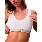 Calvin Klein Lv00qf8594 Traingle Bralette Bra Blanc L Femme