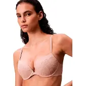 Calvin Klein Lv00qf8442 Push Up Bra Rose 85 / B Femme