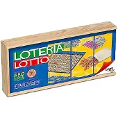 Geronimo Games Tombola 48 Cartons Wooden Box Board Game Multicolore Enfants