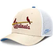 Nike Mlb Dri-fit Rise Structured St Louis Cardinals Trucker Cap Beige M-L