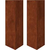 vidaXL Jardinières 2 pcs triangulaire acier résistant aux intempéries