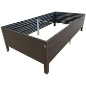 BAUMERA Jardin Lit surélevé WPC KLASIKA WOODLOOK 1500x750x300mm, brun