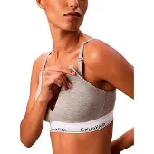 Calvin Klein Lv00qf8506 Triangle Maternity Bra Gris 1X Femme